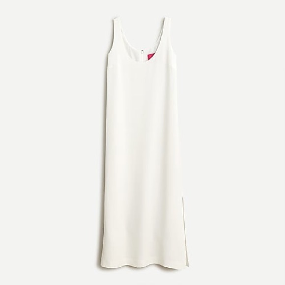 NWT J. Crew Silk Tricotine Maxi Dress in Ivory - Picture 4 of 5